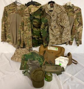 Military Clothing & Accessories &mdash; Medium Tops, Pants, Stretcher Harness, Straps & More