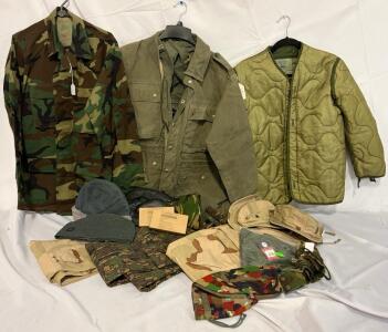 Military Clothing & Accessories &mdash; Small-XS Tops, Pants, Hats, Gloves, Trioxane Fuel & More