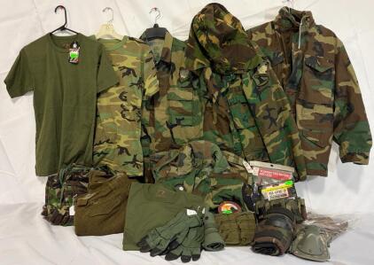 Military Clothing & Accessories &mdash; Size Small Clothing, Tops & Bottoms, Pouches, Thermals & More