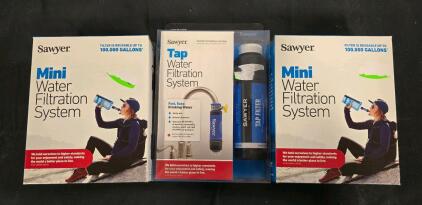 Sauer Water Filtration Systems- (1) Tap System, (2) Mini Go Systems