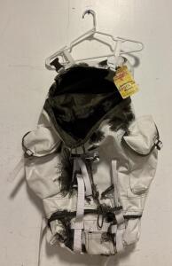 Bundeswehr BW Wintertarn Nylon Rucksack, A. Bl&ouml;chl, 35-40L, White Camo, Germany