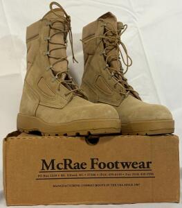 McRae Footwear Flame Resistant Heavyweight Boots, Size 16R, Tan