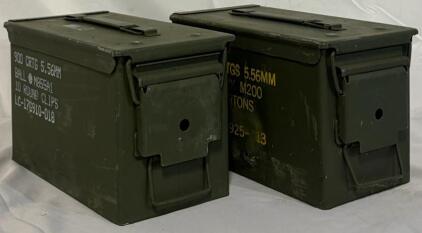 (2) US Military Ammunition Cans | 11&rdquo;x6&rdquo;x7&rdquo;