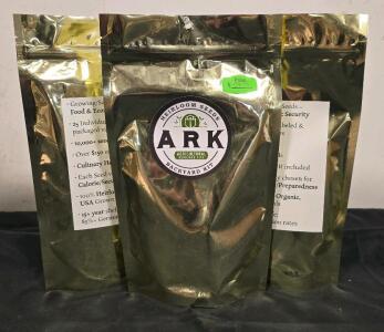 (3) Ark Heirloom Seeds Survival Growing/Saving Seed Backyard Packs, Sealed