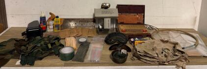 General Electric Model 145 Portable Suitcase AM Radio, Bakelite, 1940s-50s, AC Power