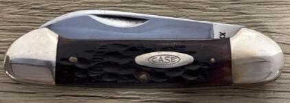 Case XX Stockman Pocket Knife, 2 Blades, Jigged Bone Handle, Made in USA, CASE XX U.S.A. Tang