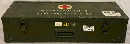 Vintage Swedish Military Oxygen Tank Case