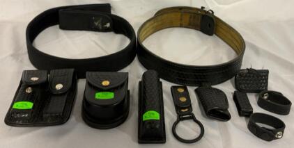 Leather Police Style Belts & Accessories