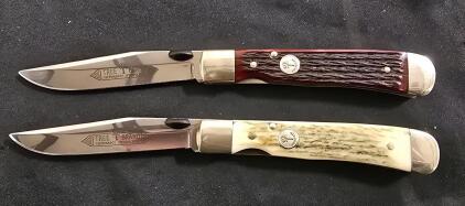 (2) Solingen Tree Brand Locking Pocket Knife- German Stainless