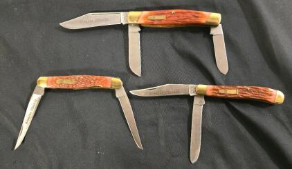 (3) Piece Camillus "Rimfire Classics" Series Pocket Knives