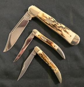 (2) Case (1) Colt Folding Pocket Knives