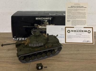 Minichamps 1:35 M48 A3 Patton Tank USMC Vietnam 1969 with Box & Certificate