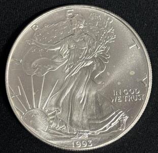 1993 Walking Liberty 1oz .999 Fine Silver One Dollar Coin