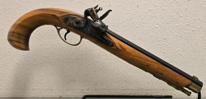 Intercontinental Arms Inc. Kentuckian .44 Flintlock Pistol, 10" Barrel, Brass Fittings