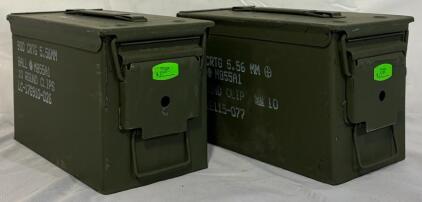 (2) US Military Ammunition Cans | 11&rdquo;x6&rdquo;x7&rdquo;