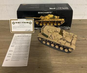 Minichamps M60 A1 Patton Tank Kuwait City 1991 1:35 Die-Cast Desert Storm COA Boxed