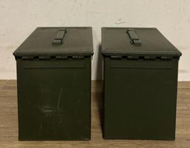 M27 Metal Ammo Cans for 5.56mm, Holds 800 Linked Rounds, Olive Drab, Stenciled, LC-12H377-138