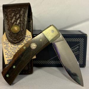 Smith & Wesson Model 6020 Folding Pocket Knife W/ Box & Sheath