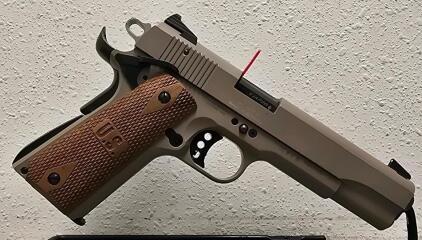 SIG Sauer 1911-22 .22LR FDE Semi-Auto Pistol, 5&rdquo; Barrel, Wood "U.S." Grips, SN F247558