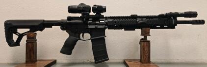 Rainier Arms RM15 AR-15 Multi-Cal, SIG ROMEO4/Juliet4, SureFire Scout, Magpul Stock, 16" Barrel