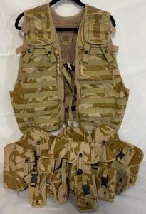 Full Kit British Military Field Vest & Accessories