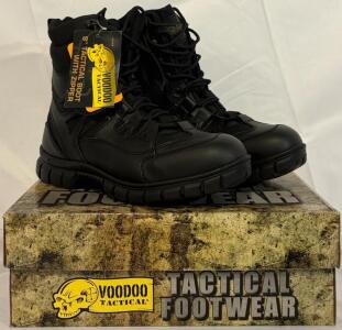 Voodoo Tactical Footwear 9&rdquo; Black Tactical Boot W/ Zipper, Size 12R