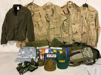Military Clothing & Accessories &mdash; Large Tops, Warm Pants, Flags, Gloves, Hats & More