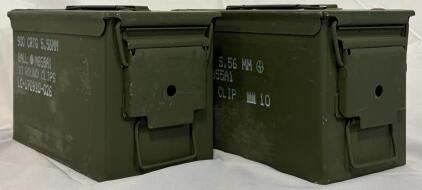 (2) US Military Ammunition Cans | 11&rdquo;x6&rdquo;x7&rdquo;
