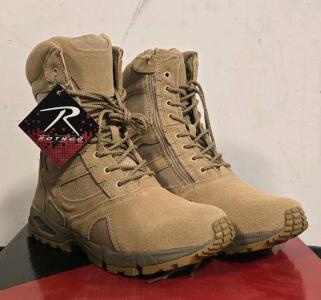 Rothco Forced Entry Side Zipper Deployment Boots, Size 10.5R, New