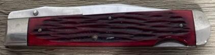 Great Eastern Cutlery #71 Bullnose Red Jigged Bone Folding Knife 3.1" 440C Steel USA &ndash; S X M Tang