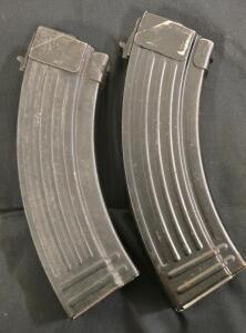 AK-47/AKM 30 Round Steel Magazines, 7.62x39mm, Stamped, Blued Finish, Fit Most AK Variants