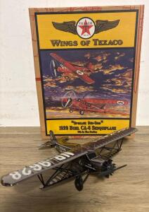 Wings of Texaco 1929 Buhl CA-6 Sesquiplane "Spokane Sun-God" Die-Cast 1:32 Coin Bank w/Box