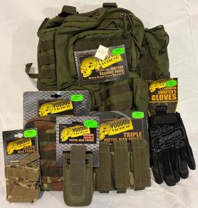Voodoo Tactical Range/Field Kit W/ Matrix Assault Pack, Mag Pouches & Shooter's Gloves