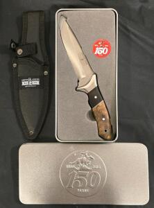 The American Legend Collector Series 150th Anniversary Fixed Blade In Collectible Tin