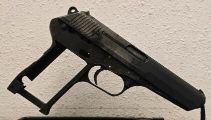 Czech CZ 52 Pistol Frame 7.62&times;25mm Tokarev, C.A.I. Import, 1953, SN V16546, Incomplete