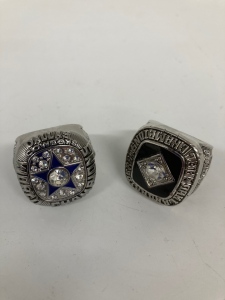 1971 Dallas Cowboys Super Bowl Ring and Oakland Raiders AFC Championship Ring