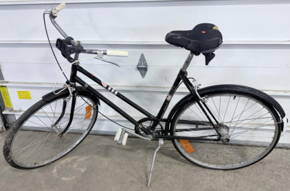 Sears Three-Speed Road Bicycle, Black, 26-inch Wheels