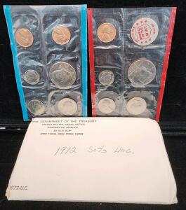 (2) 1972 Uncirculated Coin Sets