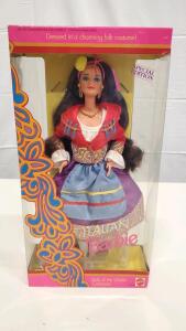 1992 Mattel Italian Barbie, Dolls of the World Collection, Special Edition, 11.5" Sealed 2728