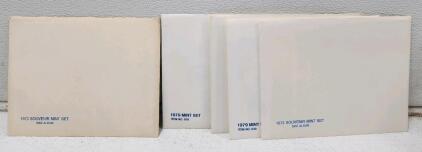 (5) 1972-1979 Souvenir Mint Set Stamp Albums