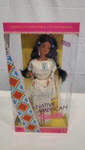 1992 Mattel Native American Barbie Special Edition, Dolls of the World, #1753, Boxed, Malaysia
