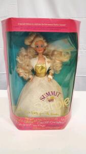 Summit Barbie 1990 Special Edition in Box, Mattel, First Barbie Summit, UPC 074299070942