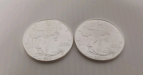 (2) 1oz Fine Silver Liberty Round