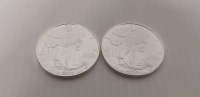 (2) 1oz Fine Silver Liberty Round