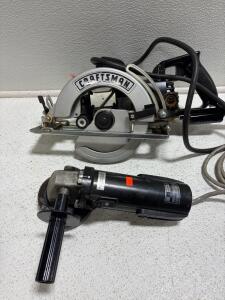 Craftsman 7-1/4" Worm Drive Circular Saw & Angle Grinder