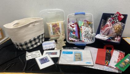 Crafting and Decorating Supplies - Travel Bag ( Unopened ). - Basket - Latchhook Kit and More