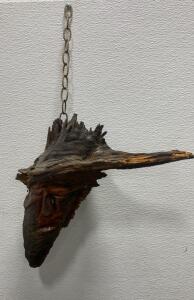 Need Somebody to Talk too? Hanging Face Carved in Wood 17&rdquo;
