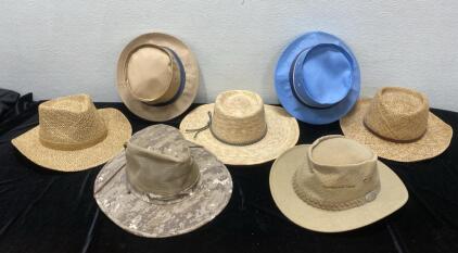 Men&rsquo;s Hats - (7) Large Sizes - Dorfman - Q Headware Aussie Chiller and Other Brands