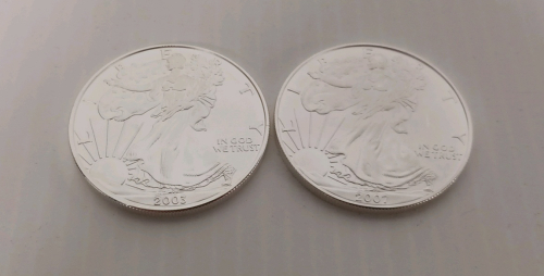 (2) 1oz Fine Silver Liberty Round