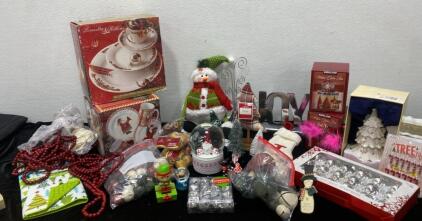 Holiday Decor- Holiday Plates and Mugs - Bells - Plush - Snow Globes - Ornaments and Much More